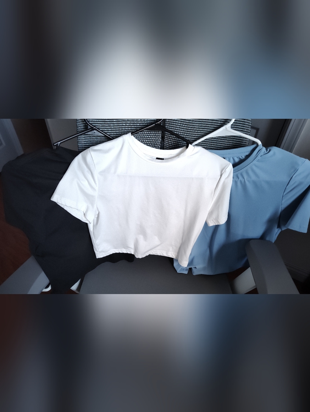 Set Of Three Classic Women's White Crewneck Tee Size M